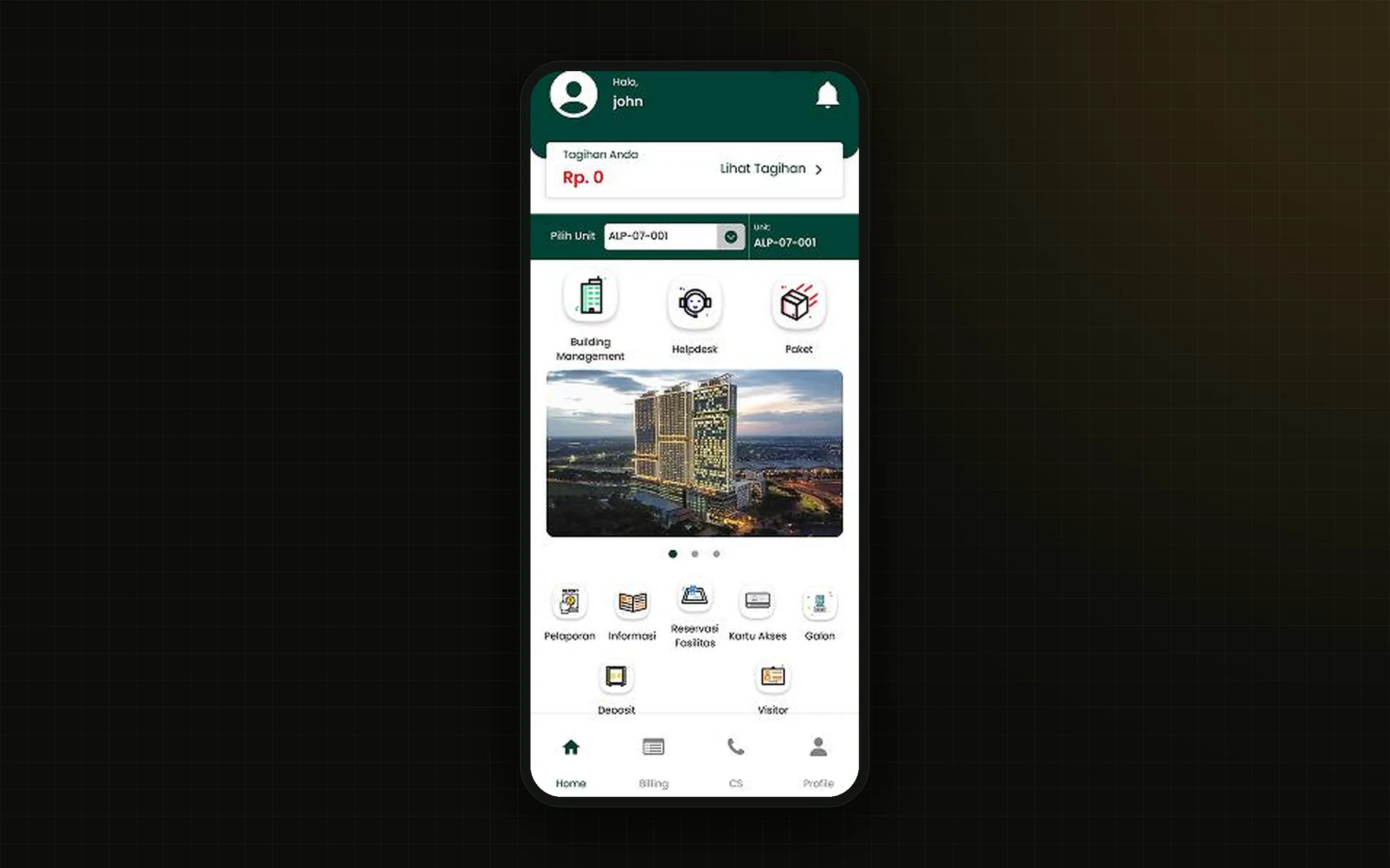 Be Management System — Resident mobile app