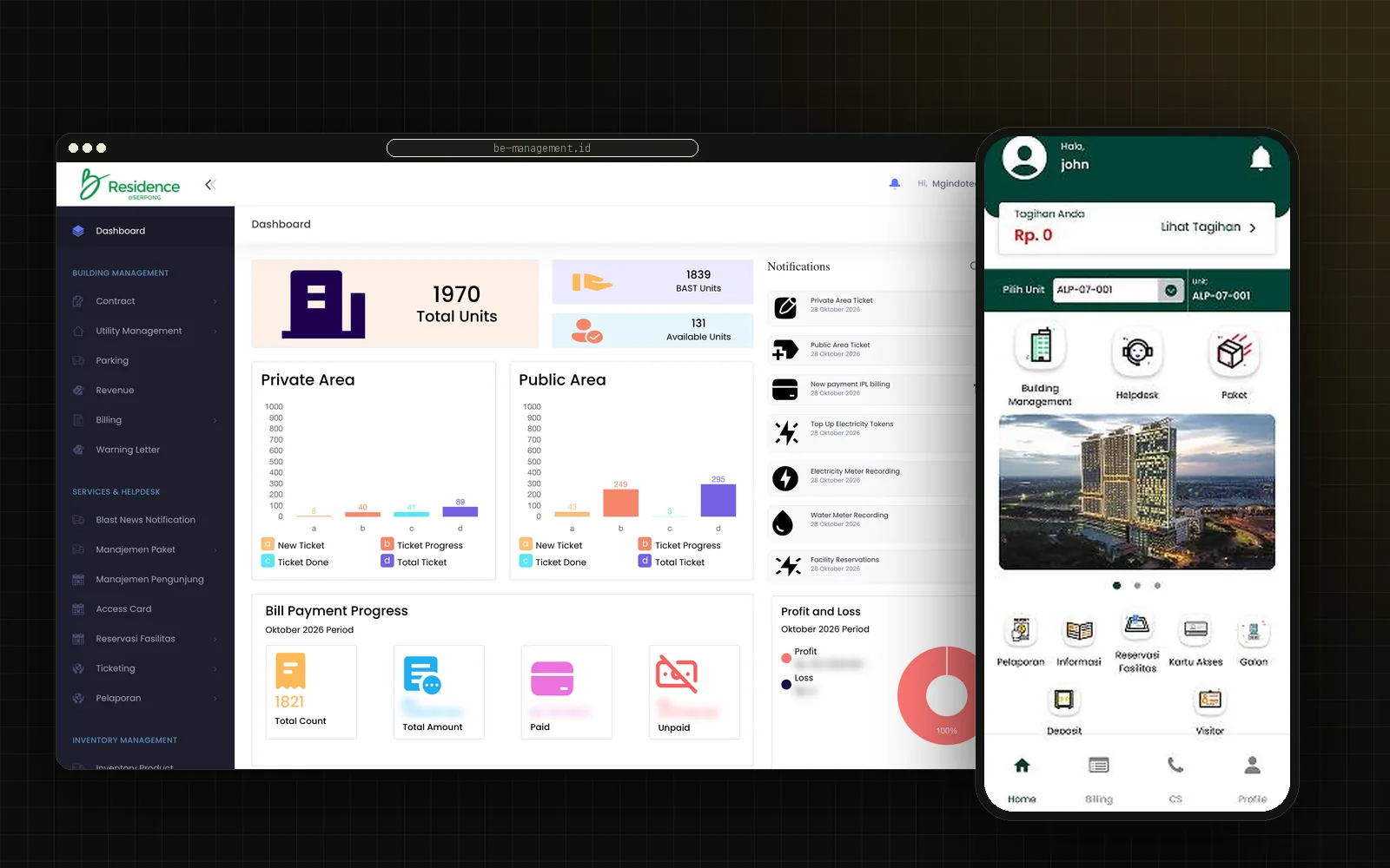 Be Management System — PropTech ERP