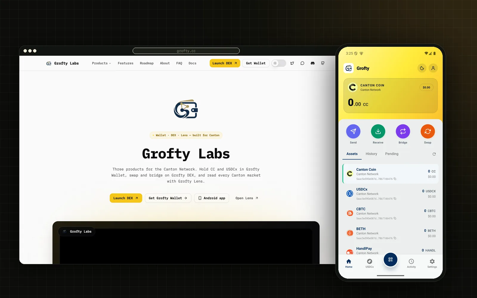 Grofty Lab — Web3 Crypto Wallet