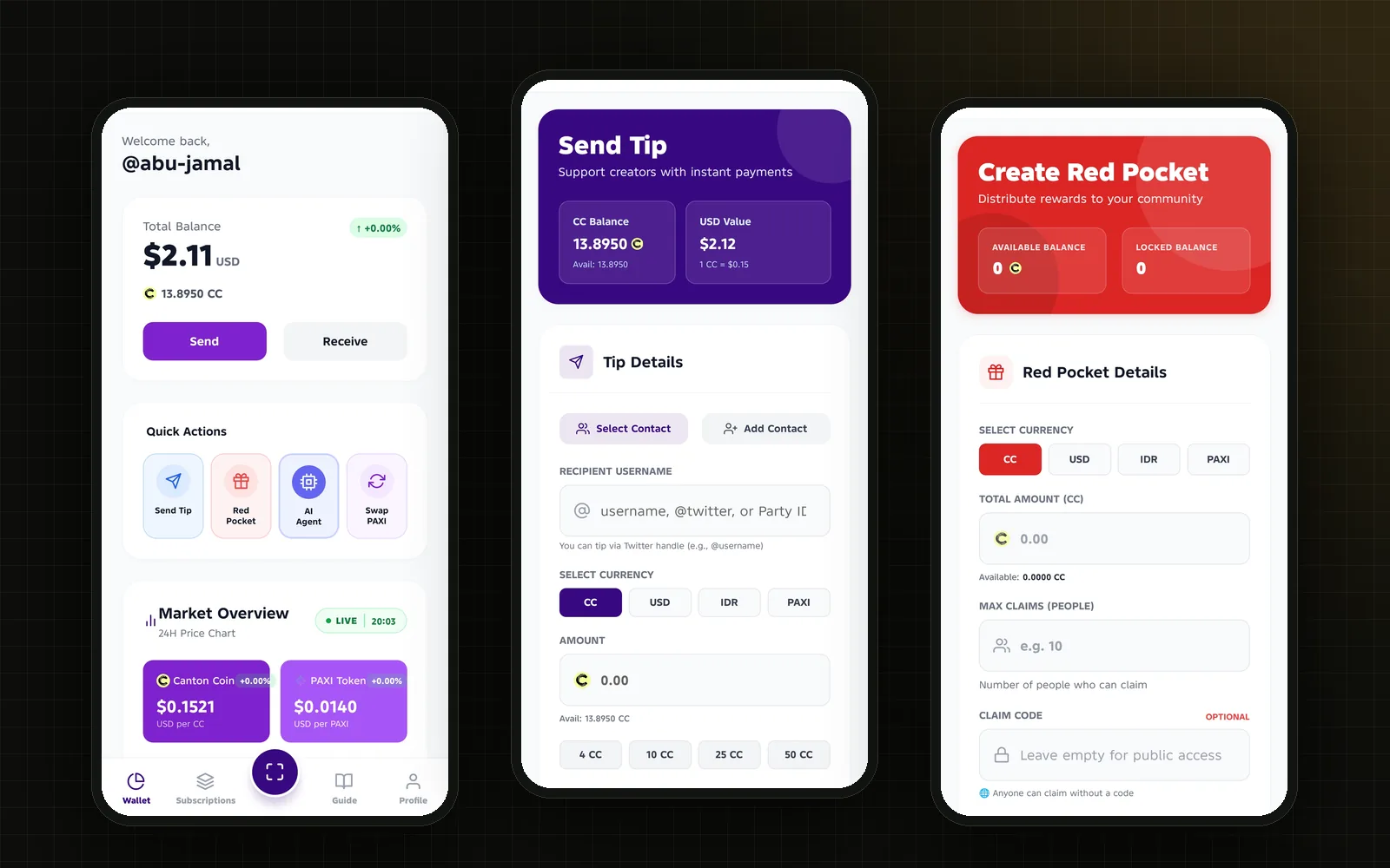 Wintip — Web3 Tipping App